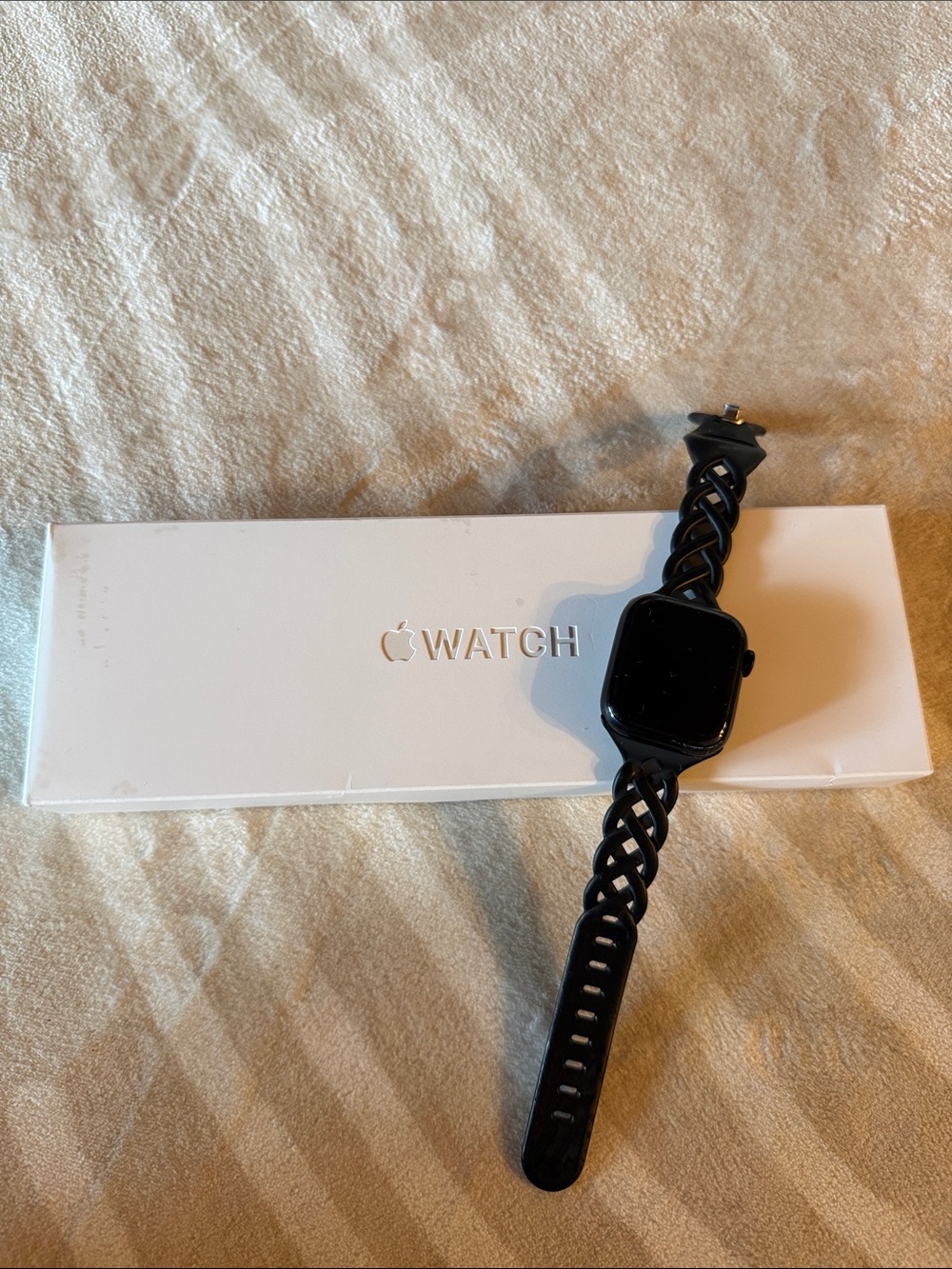 Apple Watch Series 7 with Black Braided Sport Band